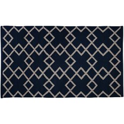 Weaver Green Juno Collection Washable Outdoor Rug Navy